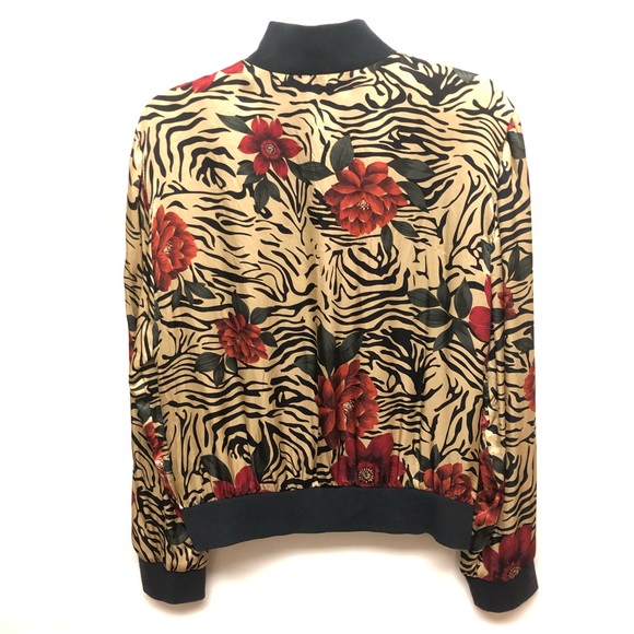 Spencer Jeremy Floral Tiger Print Bomber J… - Picture 3 of 4